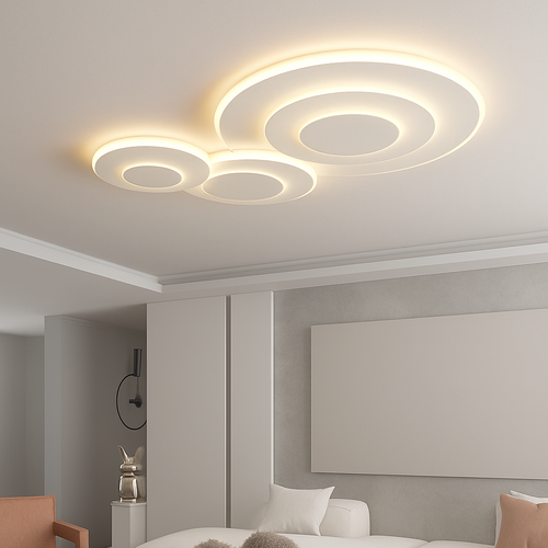 plafonnier moderne à leds pour intérieur décoratif lumineux - vue 2 sur 16