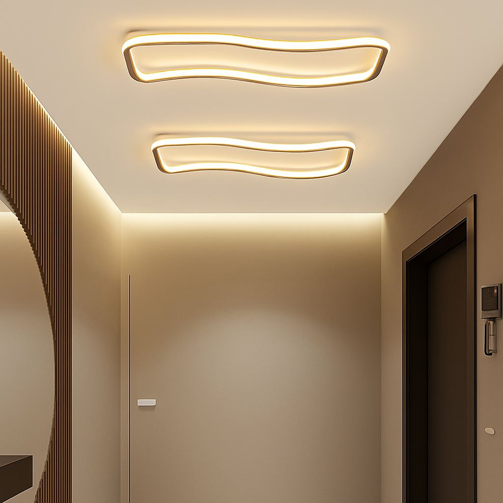 plafonnier moderne à leds pour intérieur décoratif lumineux - vue 3 sur 12