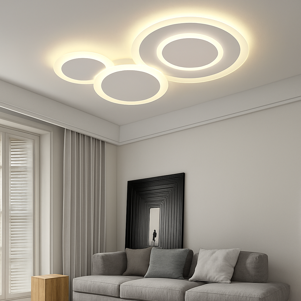 plafonnier moderne à leds pour intérieur décoratif lumineux - vue 5 sur 16