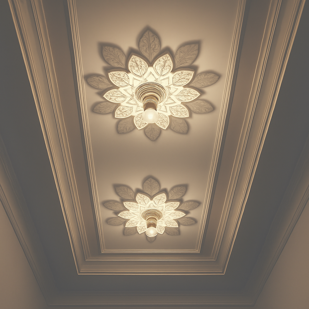 plafonnier moderne à ombre de fleur pour décoration intérieure - vue 3 sur 8