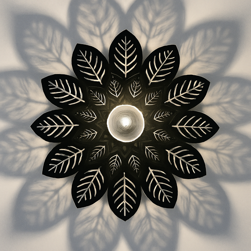 plafonnier moderne à ombre de fleur pour décoration intérieure - vue 6 sur 8