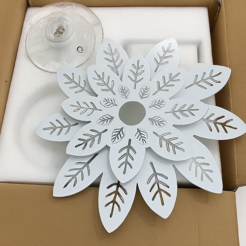 plafonnier moderne à ombre de fleur pour décoration intérieure - vue 8 sur 8