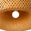 Plafonnier moderne ronde en bambou naturel Solferino