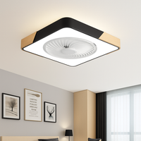plafonnier moderne ventilateur led ultra mince télécommande design intelligent