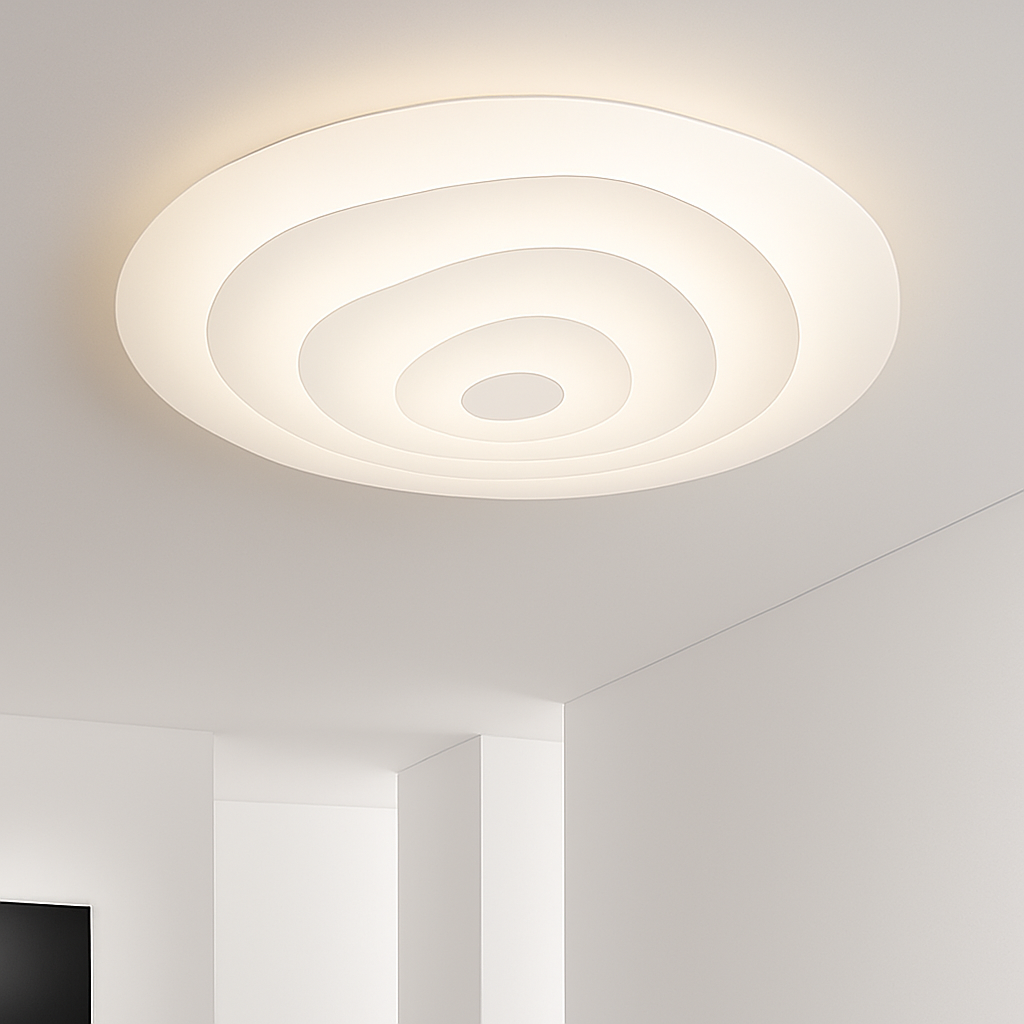 plafonnier multicouche design en forme irrégulière originale - vue 6 sur 9