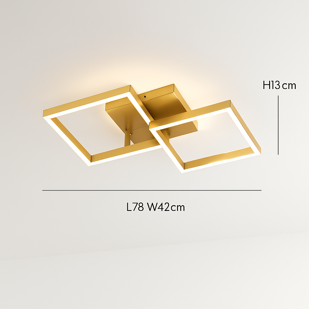 plafonnier nordique à led éclairage annulaire luxe moderne - vue 14 sur 19
