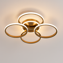 plafonnier nordique à led éclairage annulaire luxe moderne