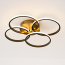 plafonnier nordique à led éclairage annulaire luxe moderne