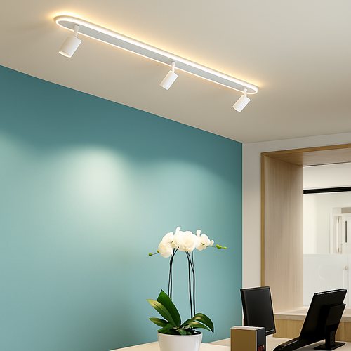 plafonnier nordique moderne avec spots design élégant et lumineux - vue 10 sur 10