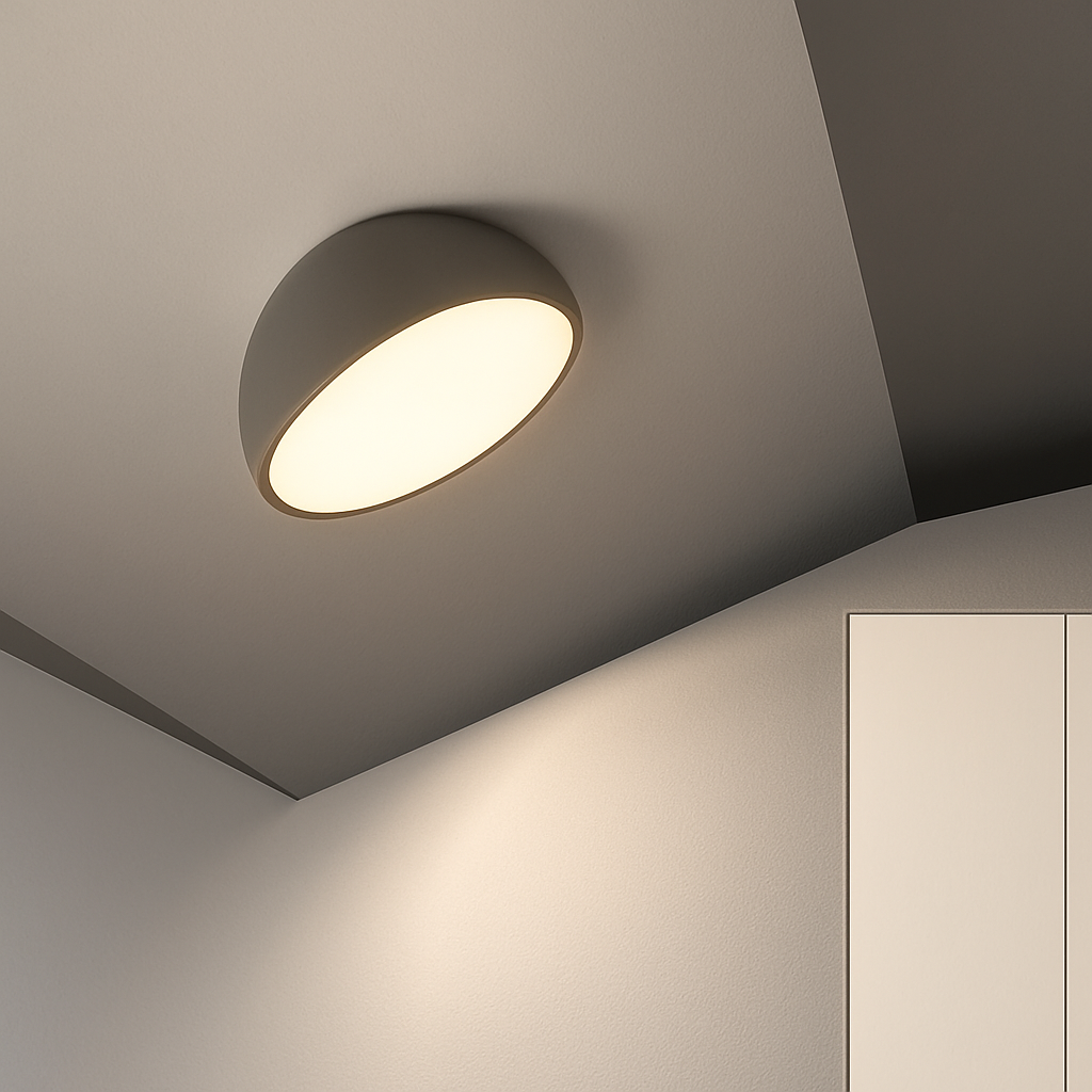 plafonnier nordique moderne pour escalier entrée loft avec télécommande led - vue 3 sur 8