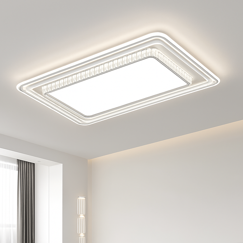 plafonnier nordique post-moderne luxueux en cristal simple - vue 4 sur 14