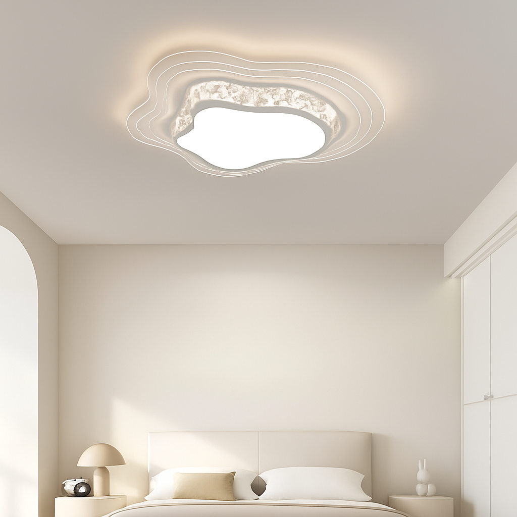 plafonnier nordique post-moderne luxueux en cristal simple - vue 6 sur 14