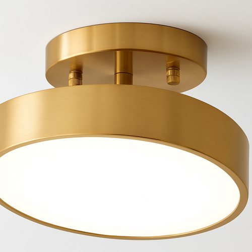 plafonnier nordique simple rond led éclairage lustre - vue 7 sur 12