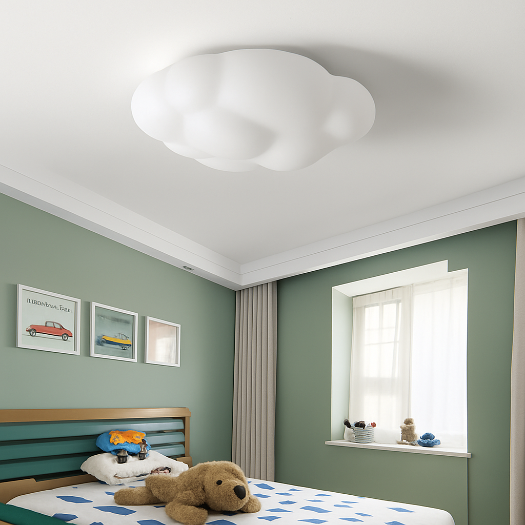 plafonnier nuage créatif moderne pour chambre d'enfant - vue 2 sur 22