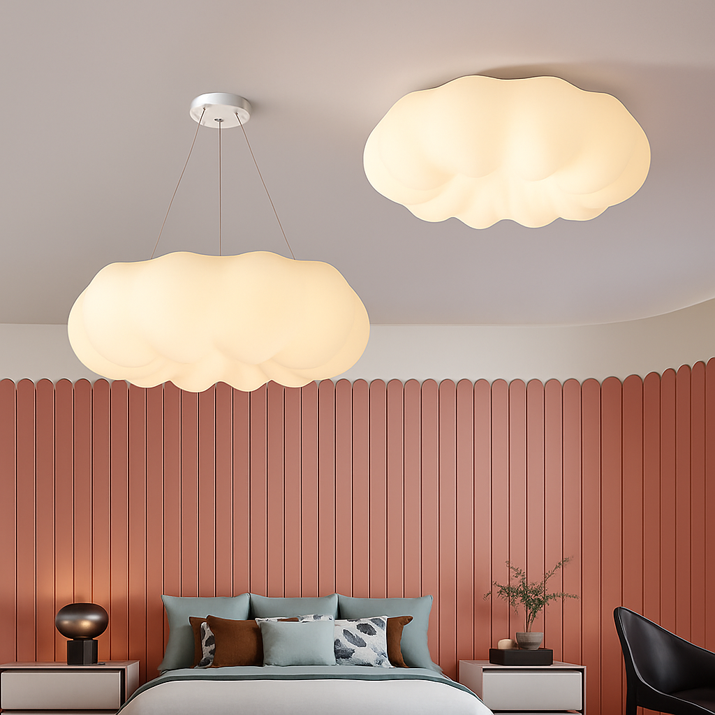 plafonnier nuage créatif moderne pour chambre d'enfant - vue 4 sur 22