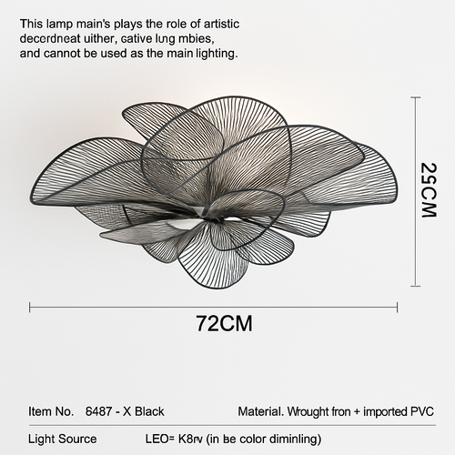 plafonnier ou suspension led design créatif luminaire décoratif - vue 6 sur 7