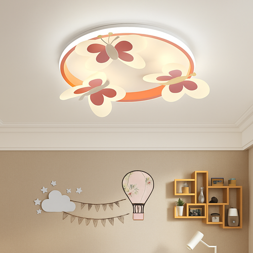 plafonnier papillon décoratif pour enfants lampes créatives d'intérieur - vue 6 sur 7