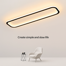 plafonnier rectangulaire moderne à leds lumière créative