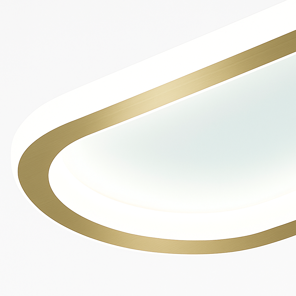 plafonnier rectangulaire moderne à leds lumière créative - vue 7 sur 10