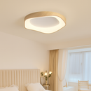 Plafonnier rond en bois au design moderne