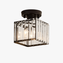 Plafonnier rond ou carré en cristal de verre Luxury