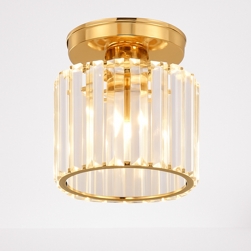 Plafonnier rond ou carré en cristal de verre Luxury - vue 12 sur 11