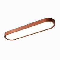 Plafonnier scandinave LED rectangulaire angles ronds Agara
