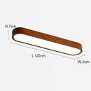 Plafonnier scandinave LED rectangulaire angles ronds Agara