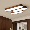 Plafonnier scandinave LED rectangulaire angles ronds Agara