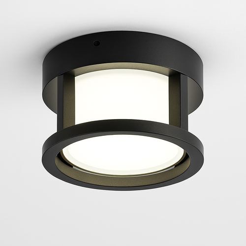 plafonnier étanche rond carré pour extérieur et jardin - vue 2 sur 12