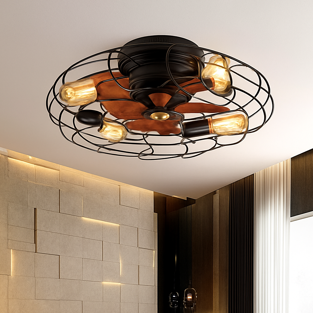 plafonnier ventilateur de plafond avec lumières et télécommande