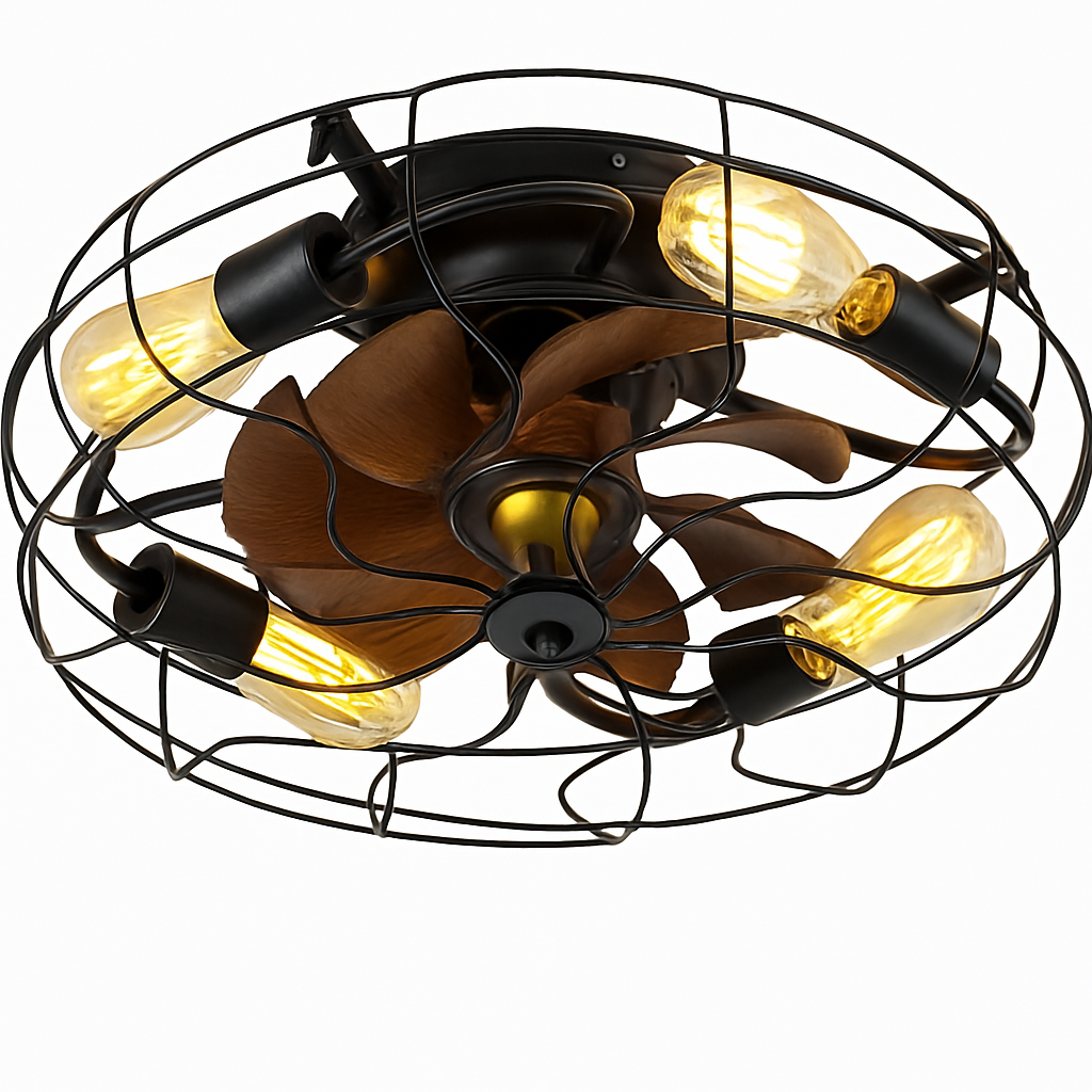 plafonnier ventilateur de plafond avec lumières et télécommande