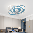 Plafonnier ventilateur de plafond à tête secouante 360 degrés led silencieux