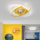 Plafonnier ventilateur de plafond à tête secouante 360 degrés led silencieux