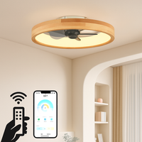 plafonnier ventilateur led avec minuterie télécommande et pales réversibles