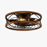 plafonnier ventilateur moderne avec lumière rétro invisible