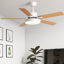 plafonnier vintage avec ventilateur led et télécommande