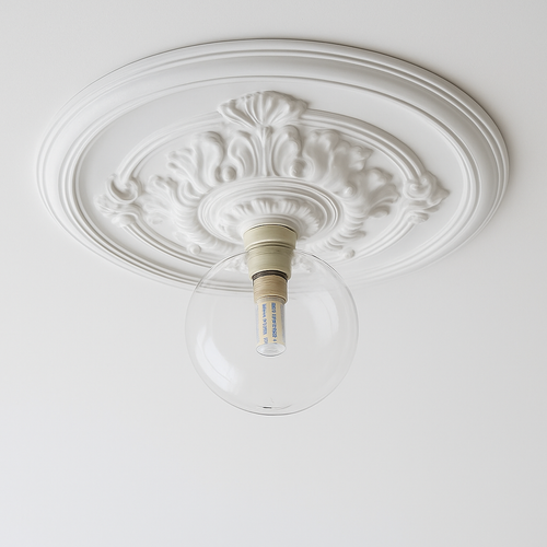 plafonnier vintage français simple moderne avec éclairage sculpté - vue 3 sur 8