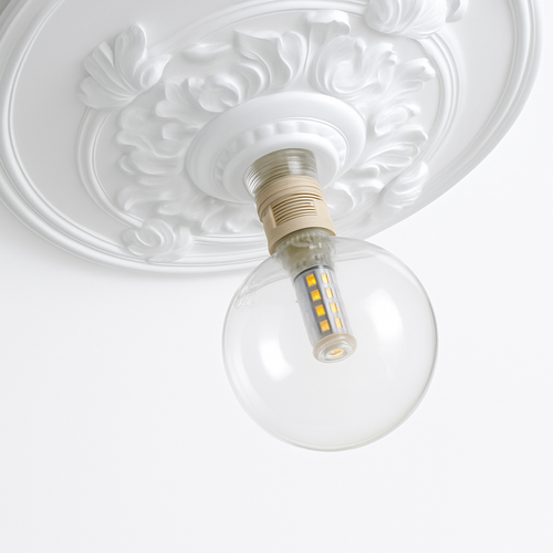 plafonnier vintage français simple moderne avec éclairage sculpté - vue 4 sur 8