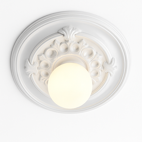 plafonnier vintage français simple moderne avec éclairage sculpté - vue 6 sur 8