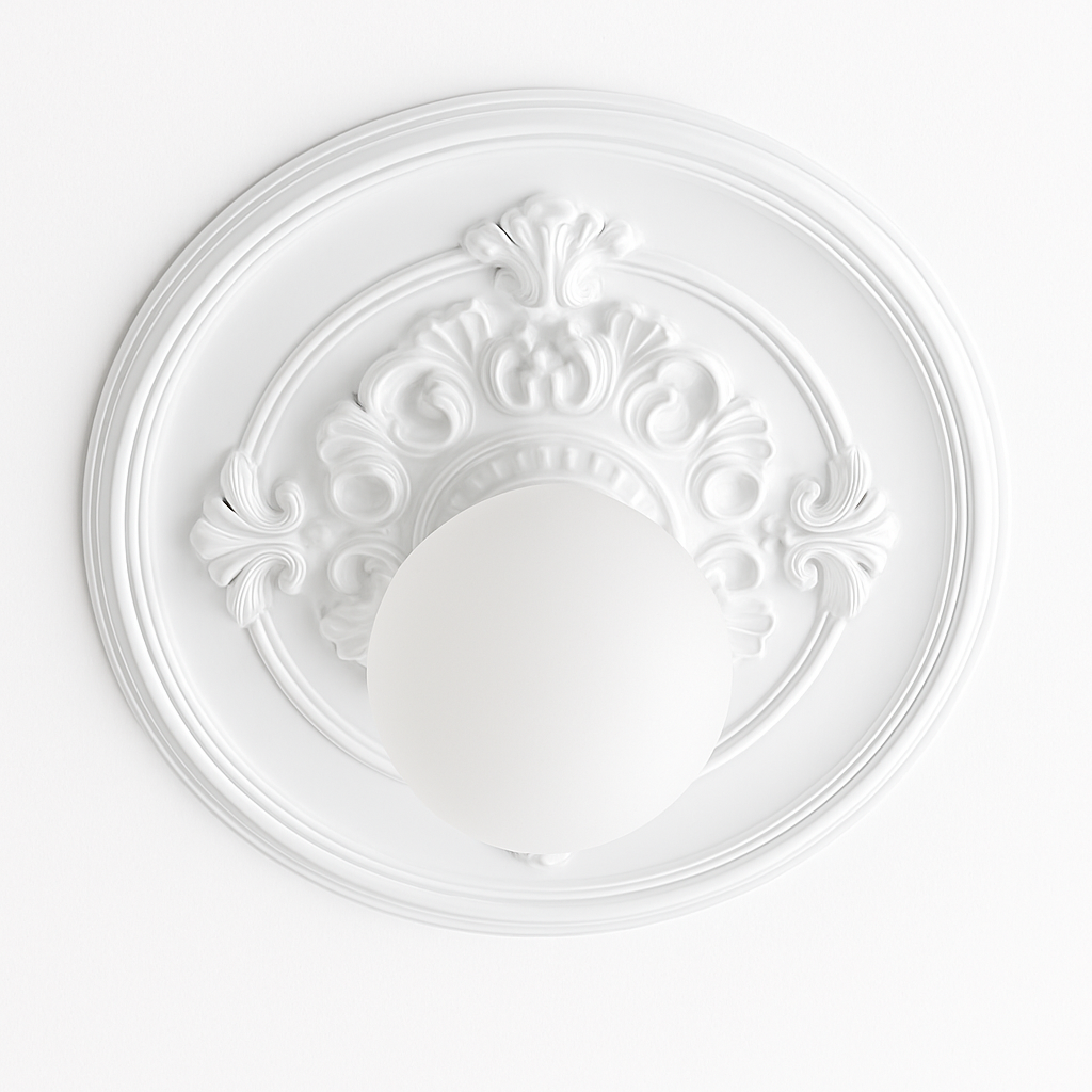 plafonnier vintage français simple moderne avec éclairage sculpté - vue 6 sur 8