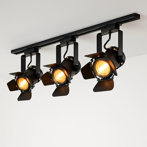 plafonnier vintage industriel pour bar restaurant et magasin - vue 3 sur 8