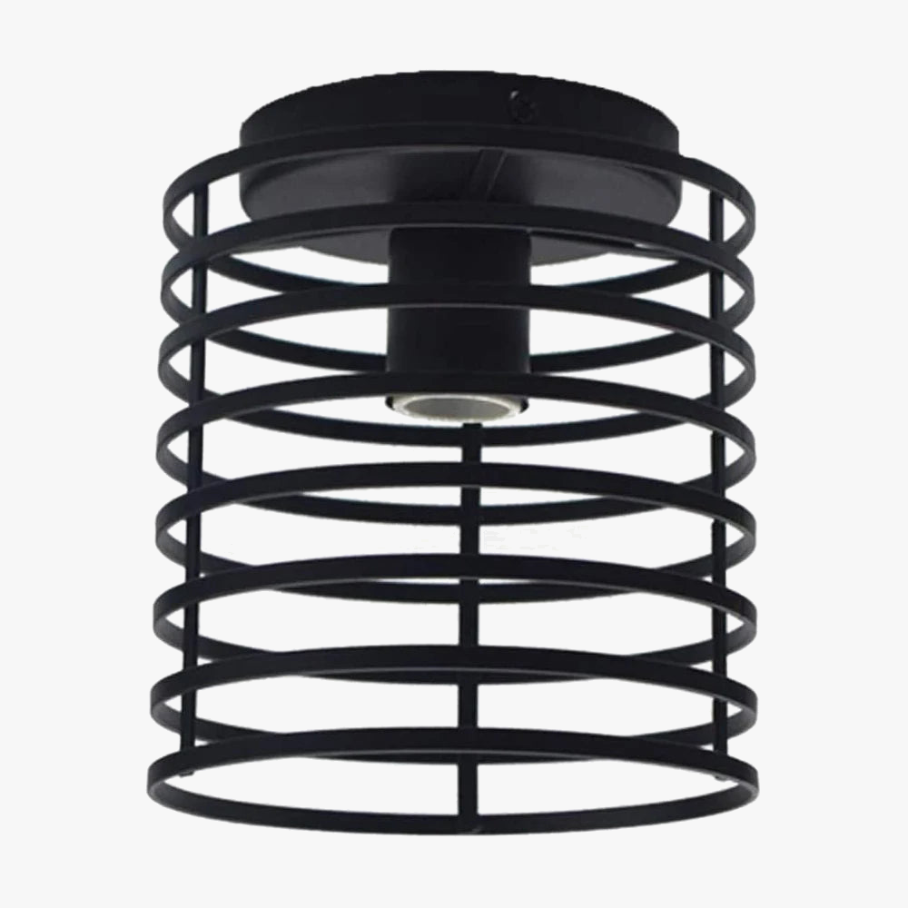 plafonnier vintage loft éclairage led cage luminaire