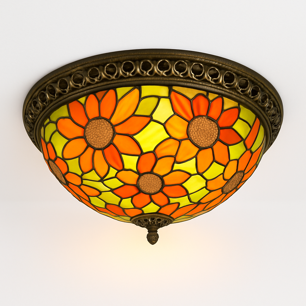 plafonnier vintage style art déco pour éclairage intérieur - vue 11 sur 14