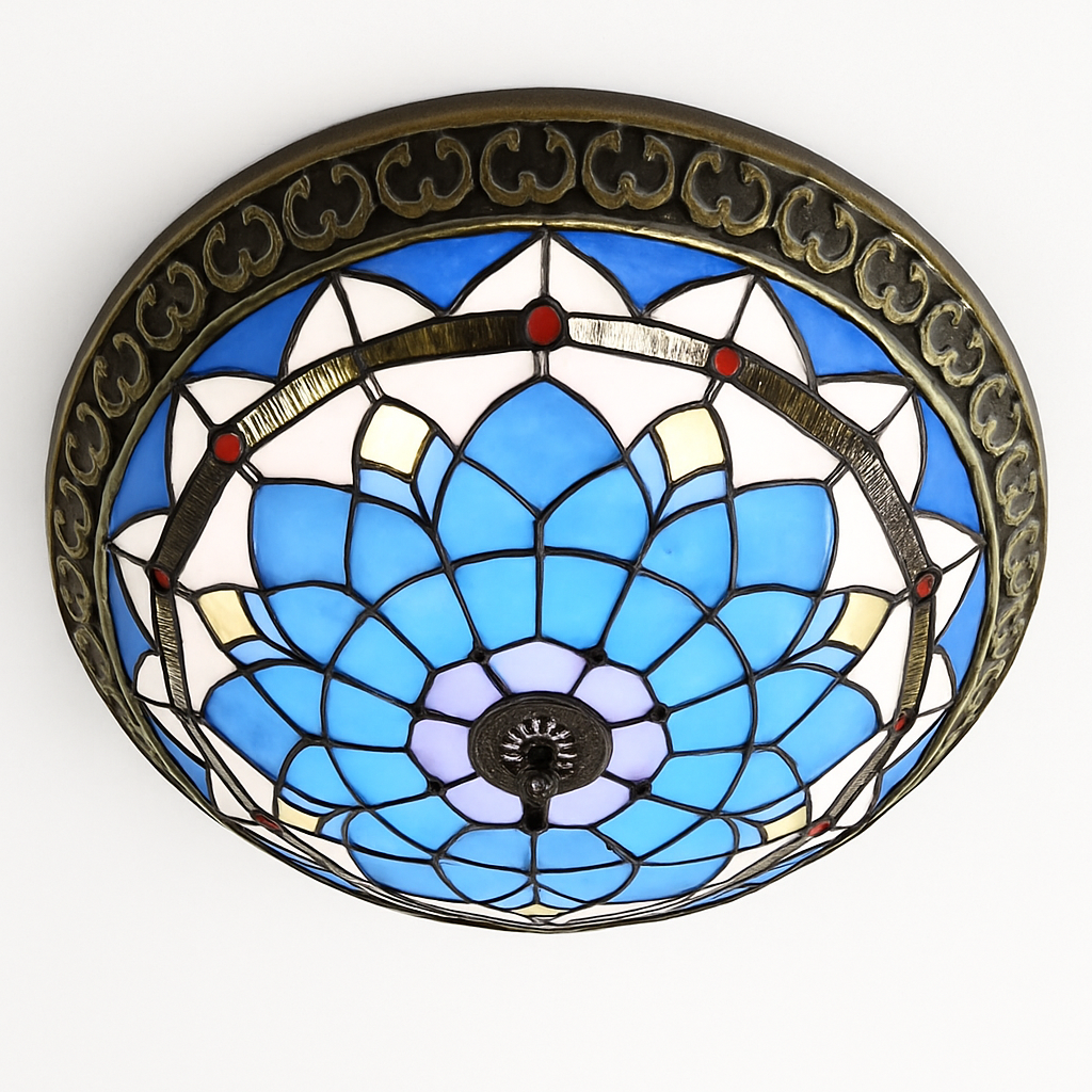 plafonnier vintage style art déco pour éclairage intérieur - vue 12 sur 14