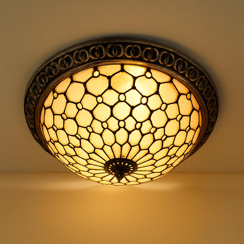 plafonnier vintage style art déco pour éclairage intérieur - vue 14 sur 14