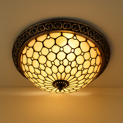 plafonnier vintage style art déco pour éclairage intérieur - vue 15 sur 14