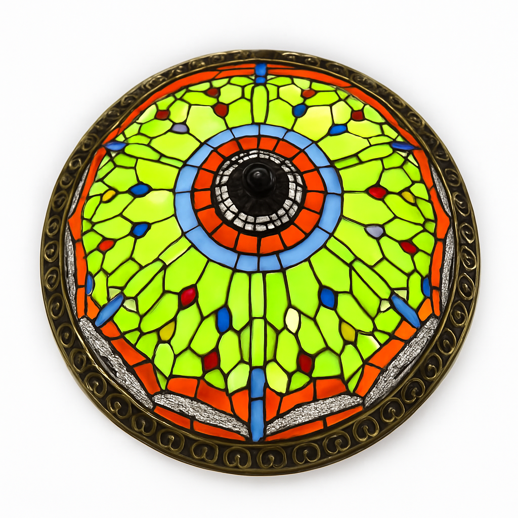 plafonnier vintage style art déco pour éclairage intérieur - vue 3 sur 14