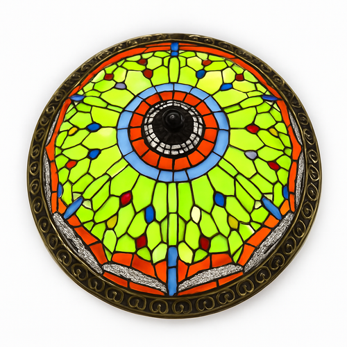 plafonnier vintage style art déco pour éclairage intérieur - vue 4 sur 14
