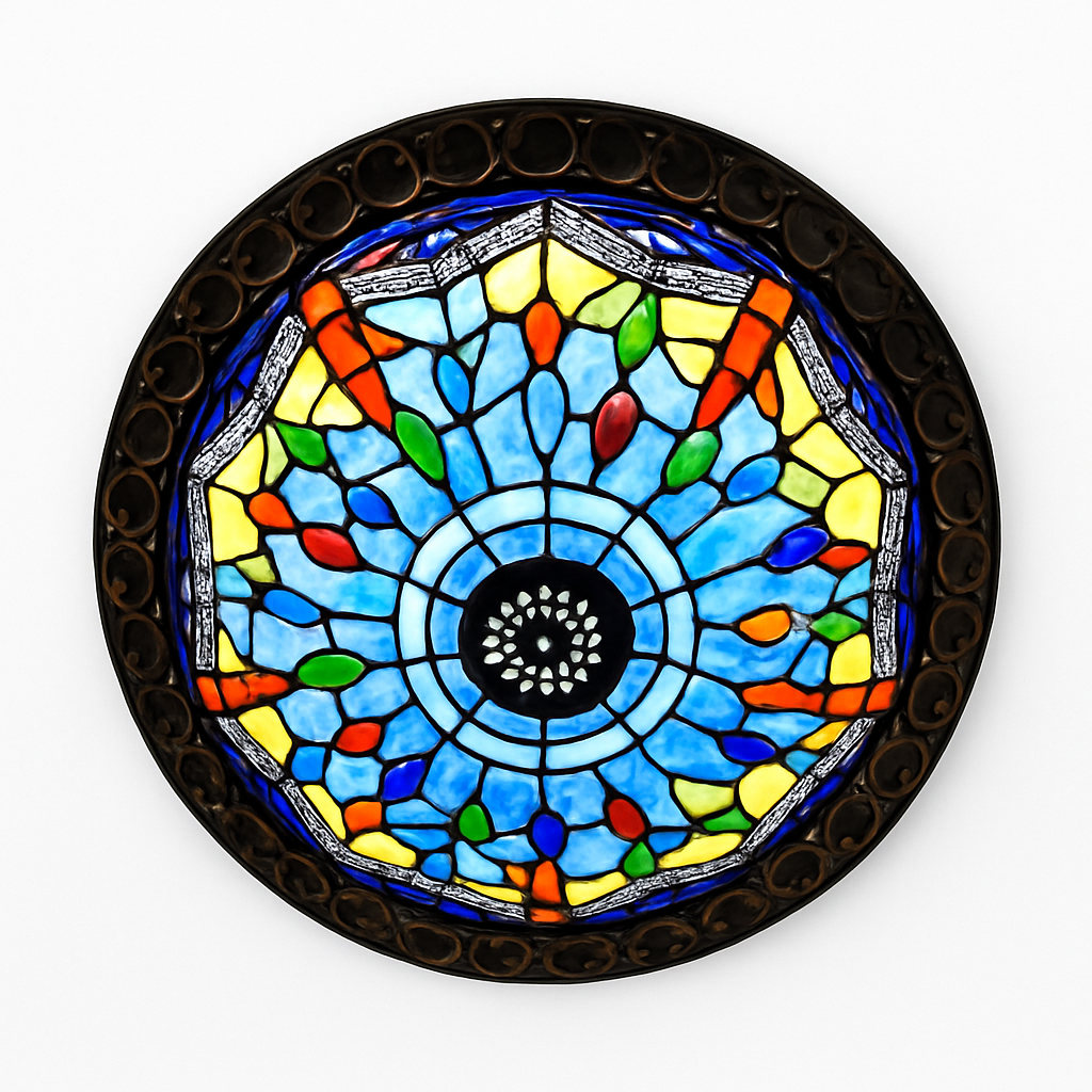 plafonnier vintage style art déco pour éclairage intérieur - vue 4 sur 14
